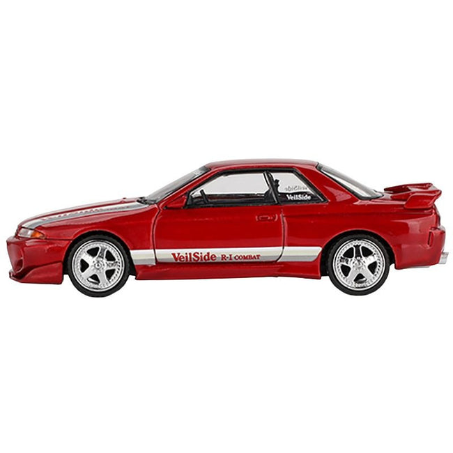Nissan Skyline GT-R (R32) RHD (Right Hand Drive) "Veilside Combat C-I" Gem Red Metallic Limited Edition 1/64 Diecast Model Car by Mini GT-Mini GT-ModelCars.com