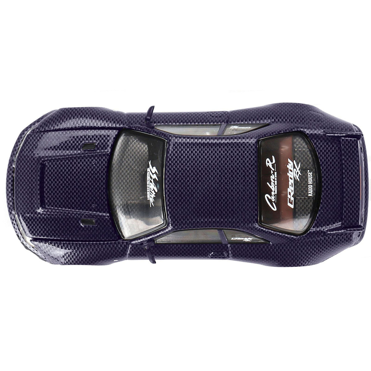 Nissan Skyline GT-R (R33) "Active Carbon R V2" RHD (Right Hand Drive) Purple Carbon (Designed by Jun Imai) "Kaido House" Special 1/64 Diecast Model Car by Mini GT-Mini GT-ModelCars.com