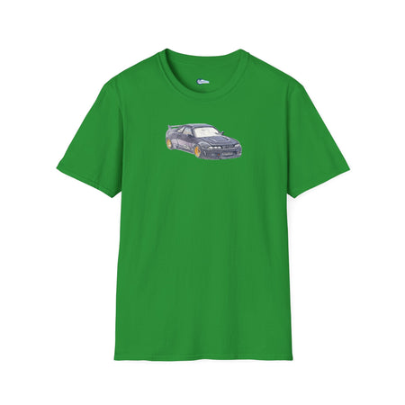 Nissan Skyline R33 JDM Sketch Art Inspired T-Shirt, Car Enthusiast Clothing,-Modelcars.com-ModelCars.com