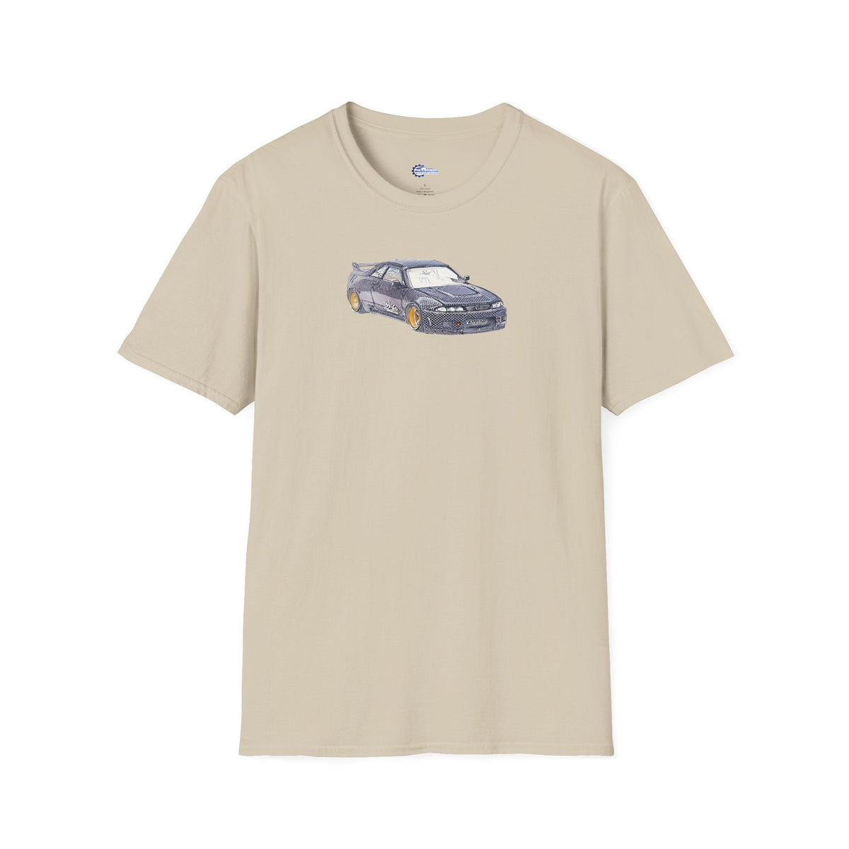 Nissan Skyline R33 JDM Sketch Art Inspired T-Shirt, Car Enthusiast Clothing,-Modelcars.com-ModelCars.com