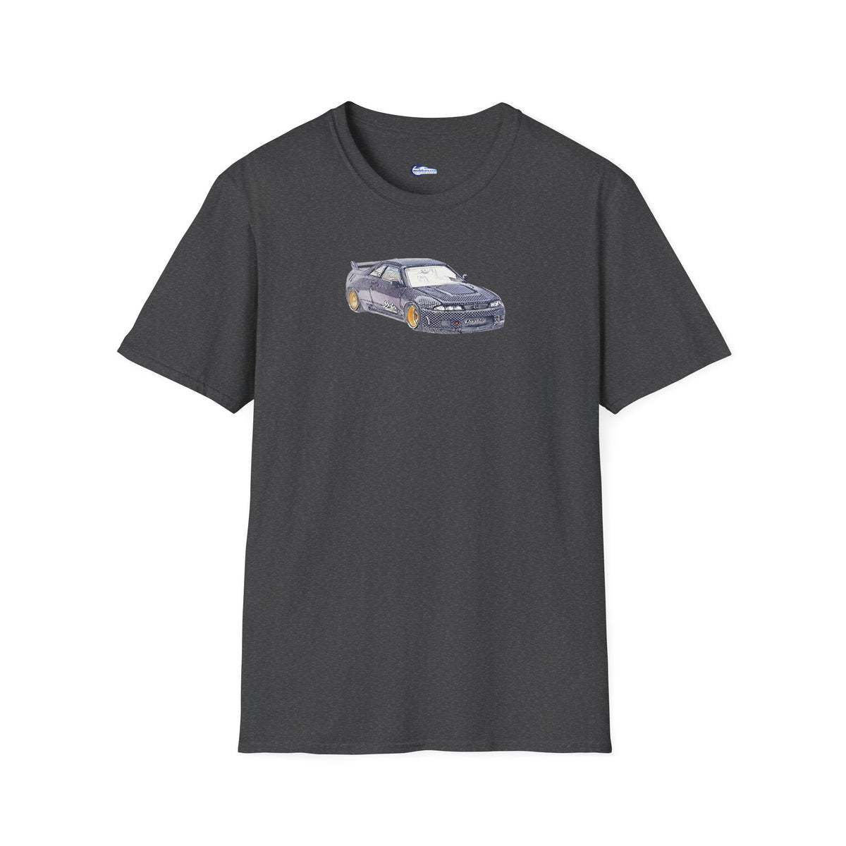 Nissan Skyline R33 JDM Sketch Art Inspired T-Shirt, Car Enthusiast Clothing,-Modelcars.com-ModelCars.com