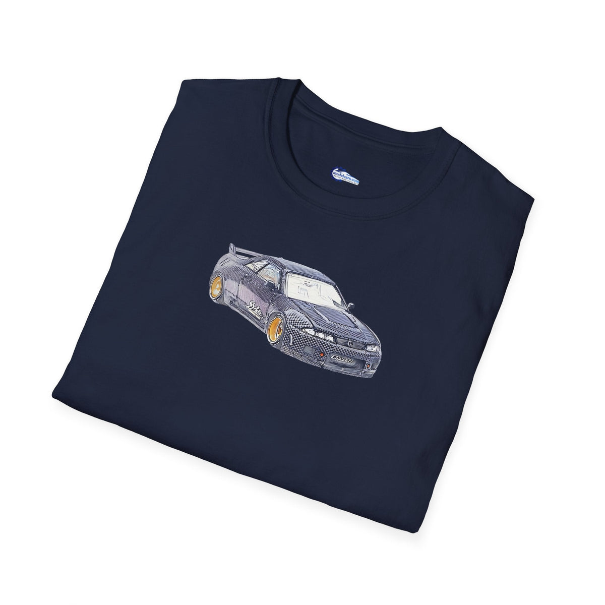 Nissan Skyline R33 JDM Sketch Art Inspired T-Shirt, Car Enthusiast Clothing,-Modelcars.com-ModelCars.com