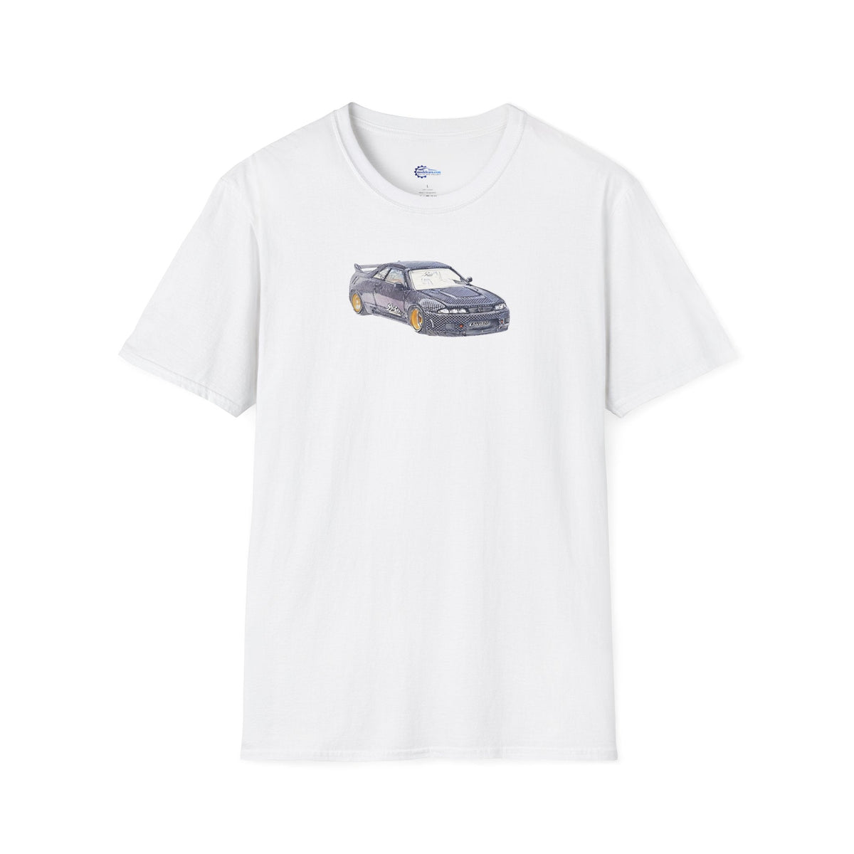 Nissan Skyline R33 JDM Sketch Art Inspired T-Shirt, Car Enthusiast Clothing,-Modelcars.com-ModelCars.com