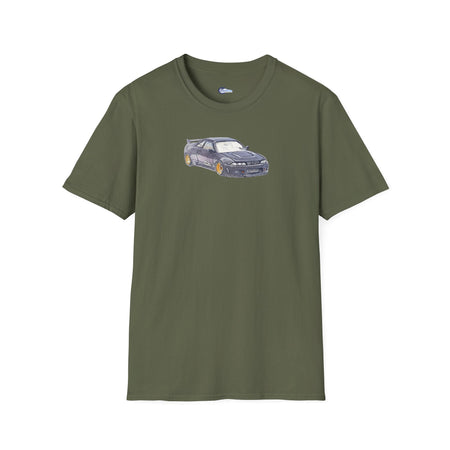 Nissan Skyline R33 JDM Sketch Art Inspired T-Shirt, Car Enthusiast Clothing,-Modelcars.com-ModelCars.com