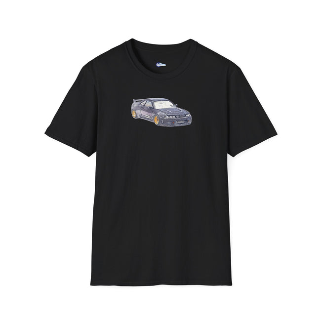 Nissan Skyline R33 JDM Sketch Art Inspired T-Shirt, Car Enthusiast Clothing,-Modelcars.com-ModelCars.com
