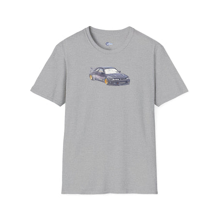 Nissan Skyline R33 JDM Sketch Art Inspired T-Shirt, Car Enthusiast Clothing,-Modelcars.com-ModelCars.com