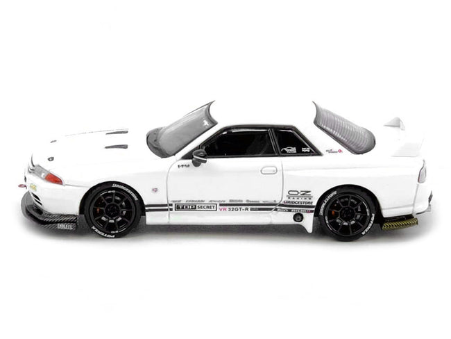 Nissan Skyline "Top Secret" (VR32) GT-R RHD (Right Hand Drive) White 1/64 Diecast Model Car by Inno Models-Inno Models-ModelCars.com