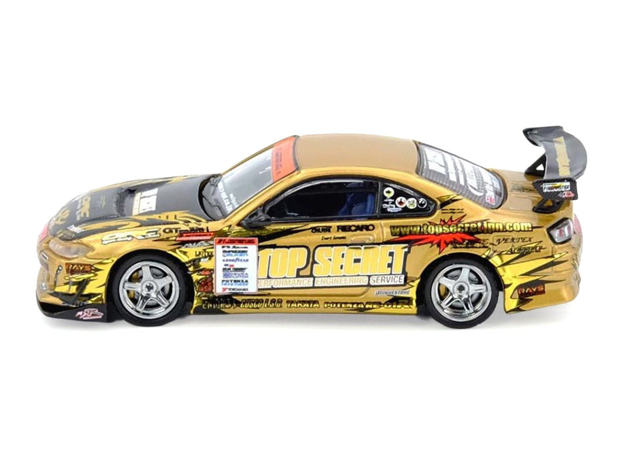 Nissan "Top Secret" Silvia (S15) RHD (Right Hand Drive) Ryuji Miki - Champion "D1 Grand Prix" (2004) 1/64 Diecast Model Car by Inno Models-Inno Models-ModelCars.com