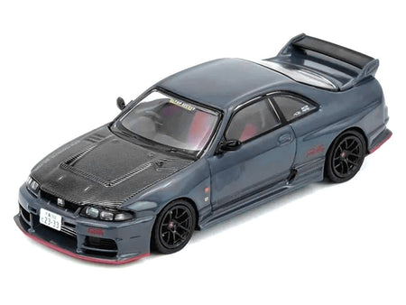 Nissan Top Secret Skyline GT-R (BCNR33) RHD (Right Hand Drive) Stealth Gray with Carbon Hood "Tokyo Auto Salon Hong Kong 2025 Event Edition" 1/64 Diecast Model Car by Inno Models-Inno Models-ModelCars.com