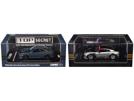 Nissan Top Secret "Tokyo Auto Salon Hong Kong 2025 Event Edition" Set of 2 Pieces 1/64 Diecast Model Car by Inno Models-Inno Models-ModelCars.com