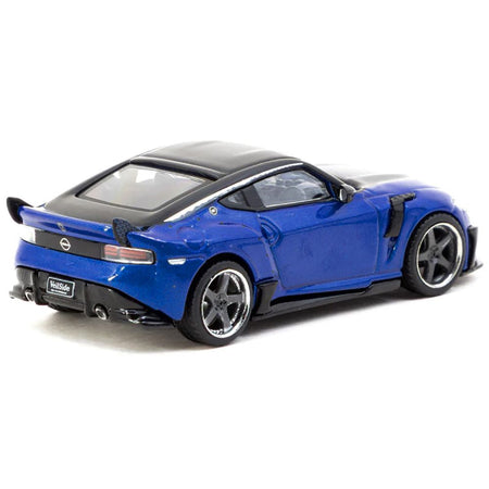 Nissan VeilSide FFZ400 Fairlady Z RHD (Right Hand Drive) Blue Metallic with Black Top "Global64" Series 1/64 Diecast Model by Tarmac Works-Tarmac Works-ModelCars.com