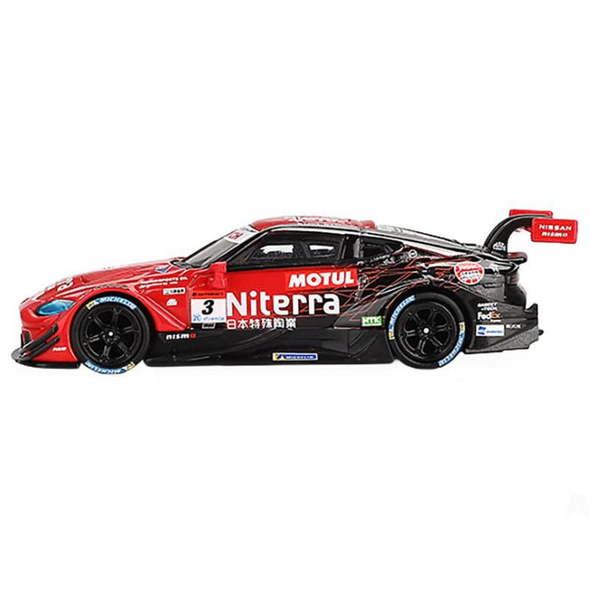 Nissan Z GT500 #3 Katsumasa Chiyo - Mitsunori Takaboshi "Niterra MOTUL Z - NDDP Racing" "Super GT Series" (2023) Limited Edition 1/64 Diecast Model Car by Mini GT-Mini GT-ModelCars.com