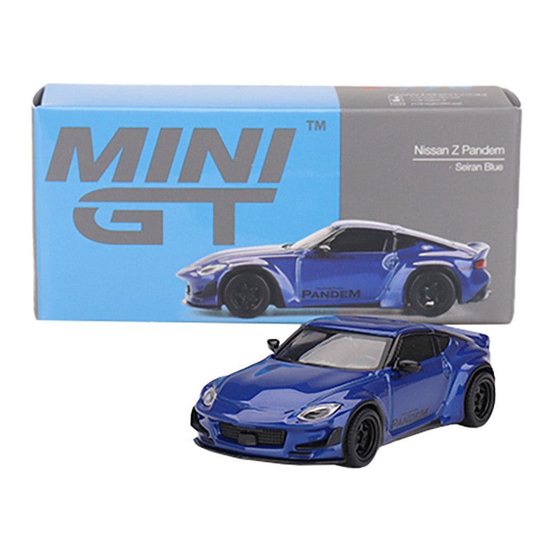 Nissan Z "Pandem" Seiran Blue Metallic Limited Edition to 4800 pieces Worldwide 1/64 Diecast Model Car by Mini GT-Mini GT-ModelCars.com