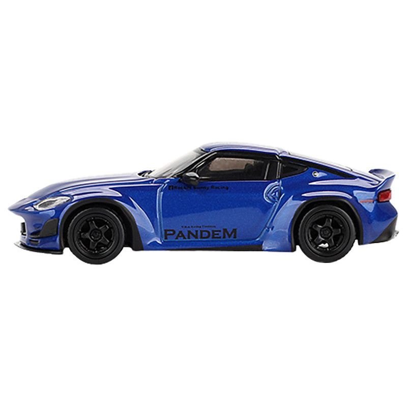 Nissan Z "Pandem" Seiran Blue Metallic Limited Edition to 4800 pieces Worldwide 1/64 Diecast Model Car by Mini GT-Mini GT-ModelCars.com