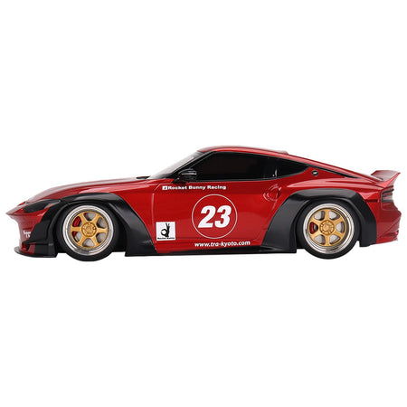 Nissan Z (RZ34) 23 Passion Red Metallic "Pandem - Rocket Bunny" 1/18 Model Car by Top Speed - Top Speed - ModelCars.com