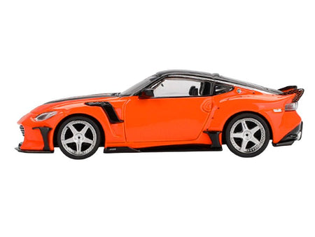 Nissan Z VeilSide FFZ400 Orange with Black Top Limited Edition 1/64 Diecast Model Car by Mini GT-Mini GT-ModelCars.com