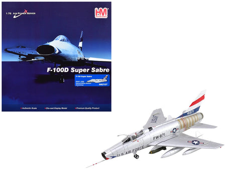 North American F-100 Super Sabre Fighter Aircraft "FW-871 National Military Museum Soesterberg Netherlands" United States Air Force "Air Power Series" 1/72 Diecast Model by Hobby Master-Hobby Master-ModelCars.com