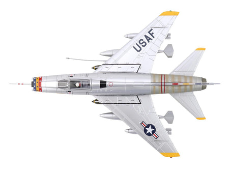 North American F-100D Super Sabre Fighter Aircraft "FW-871 81st TFS 50th TFW France" (1958) United States Air Force "Air Power Series" 1/72 Diecast Model by Hobby Master-Hobby Master-ModelCars.com