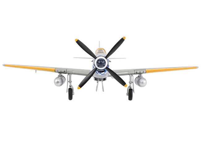 North American Mustang Mk.IV Fighter Aircraft "Flight Lieutenant Arthur S. 'Joe' Doley 19th Squadron" (1945) British Royal Air Force "Air Power Series" 1/48 Diecast Model by Hobby Master-Hobby Master-ModelCars.com