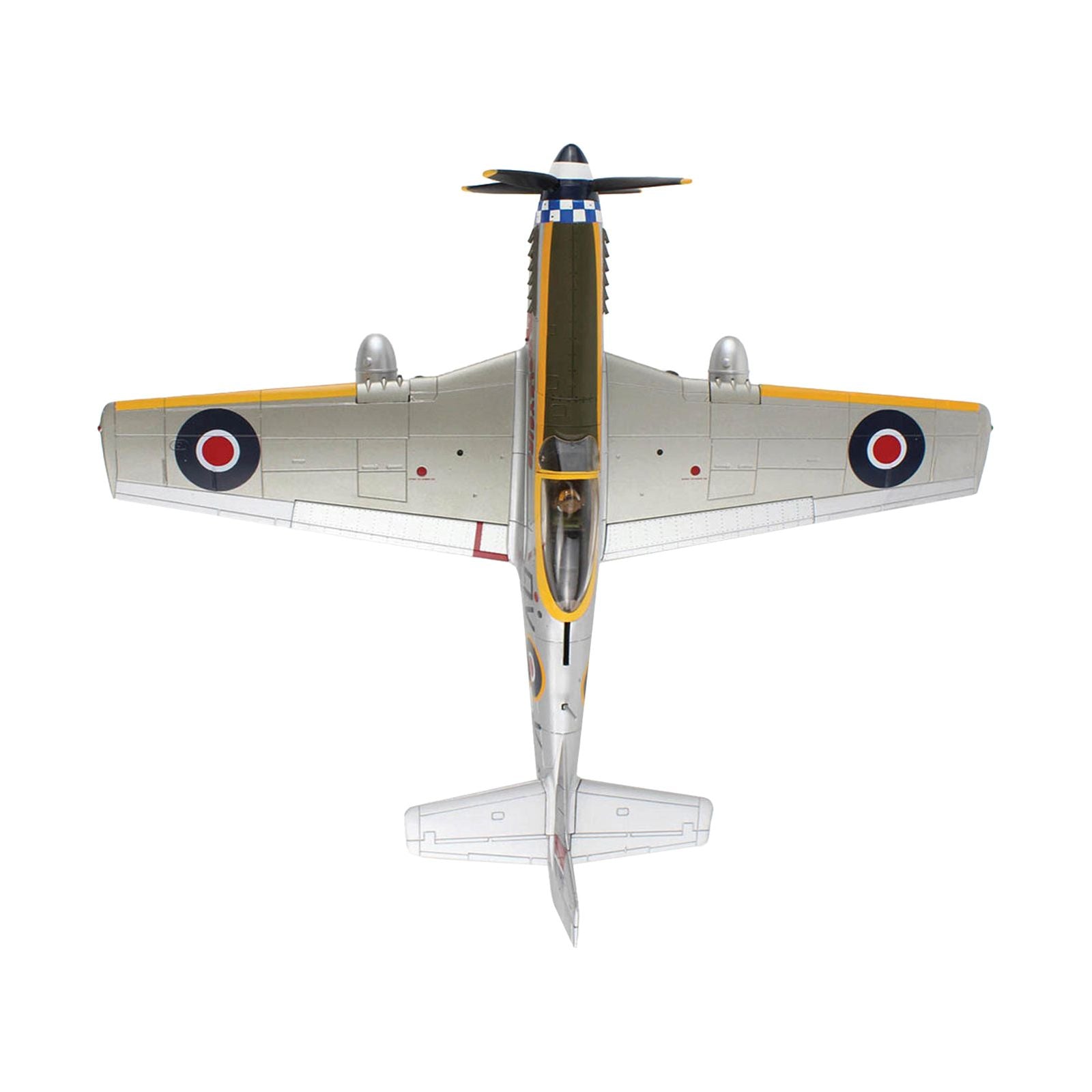 North American Mustang Mk.IV Fighter Aircraft "Flight Lieutenant Arthur S. 'Joe' Doley 19th Squadron" (1945) British Royal Air Force "Air Power Series" 1/48 Diecast Model by Hobby Master - Hobby Master - ModelCars.com