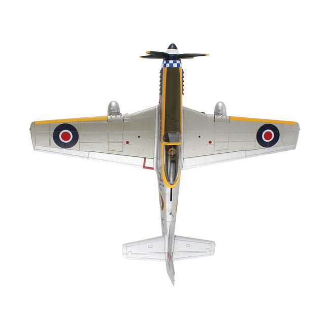 North American Mustang Mk.IV Fighter Aircraft "Flight Lieutenant Arthur S. 'Joe' Doley 19th Squadron" (1945) British Royal Air Force "Air Power Series" 1/48 Diecast Model by Hobby Master - Hobby Master - ModelCars.com
