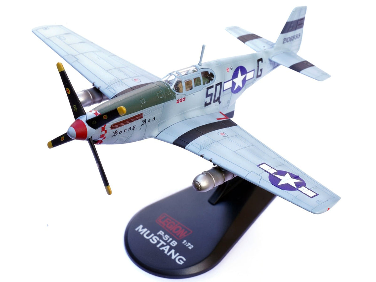 North American P-51B Mustang Aircraft "Bonny Bea 504th Fighter Squadron 339th Fighter Group" (1944) United States Army Air Forces 1/72 Diecast Model Airplane by Legion-Legion-ModelCars.com
