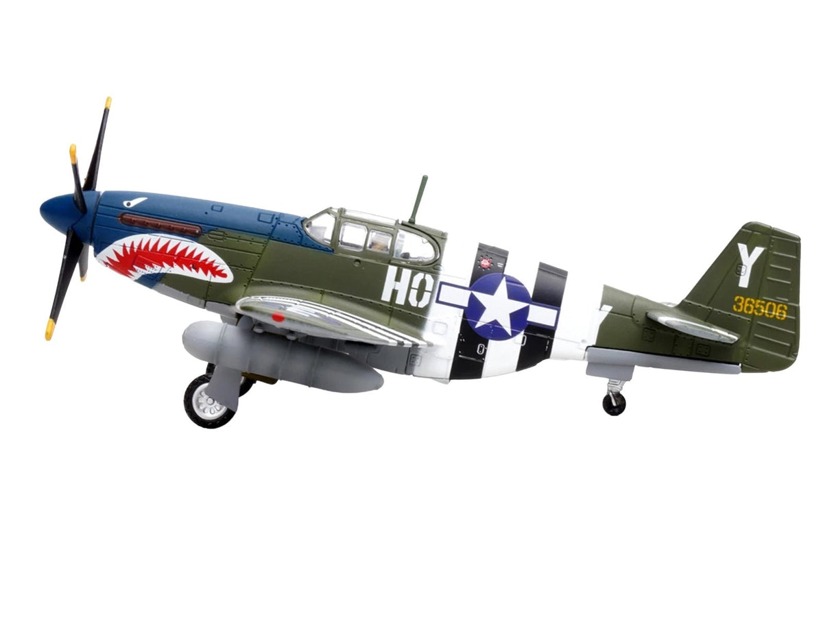 North American P-51B Mustang Aircraft "John Bennett 487th Fighter Squadron 352nd Fighter Group Blue-Nosed Bastards of Bodney RAF Bodney" (1944) United States Army Air Forces 1/72 Diecast Model Airplane by Legion-Legion-ModelCars.com