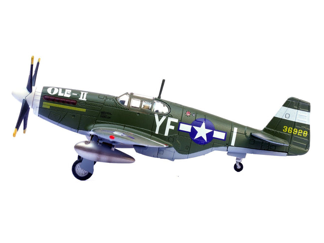 North American P-51B Mustang Aircraft "Ole-II 358th Fighter Squadron 355th Fighter Group Steeple Morden Strafers" (1944) United States Army Air Forces 1/72 Diecast Model Airplane by Legion-Legion-ModelCars.com