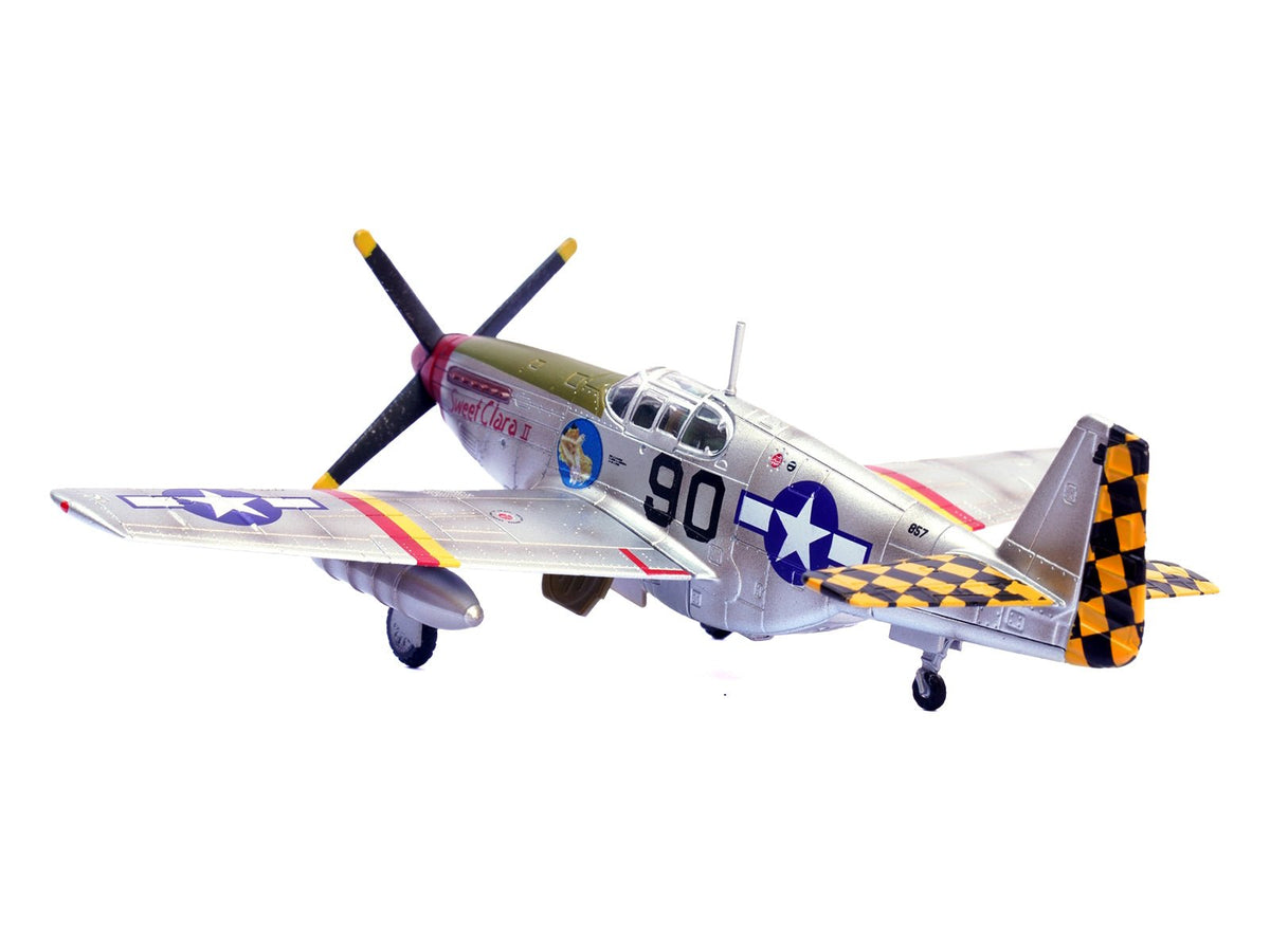 North American P-51B Mustang Aircraft "Sweet Clara II 319th Fighter Squadron 325th Fighter Group" (1944) United States Army Air Forces 1/72 Diecast Model Airplane by Legion-Legion-ModelCars.com