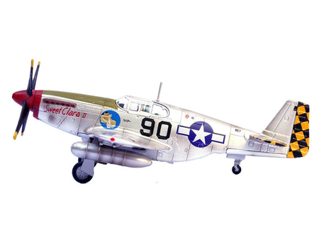 North American P-51B Mustang Aircraft "Sweet Clara II 319th Fighter Squadron 325th Fighter Group" (1944) United States Army Air Forces 1/72 Diecast Model Airplane by Legion-Legion-ModelCars.com