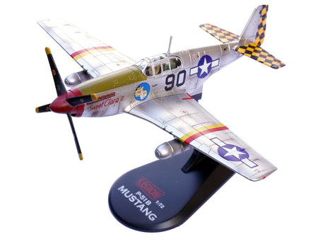 North American P-51B Mustang Aircraft "Sweet Clara II 319th Fighter Squadron 325th Fighter Group" (1944) United States Army Air Forces 1/72 Diecast Model Airplane by Legion-Legion-ModelCars.com