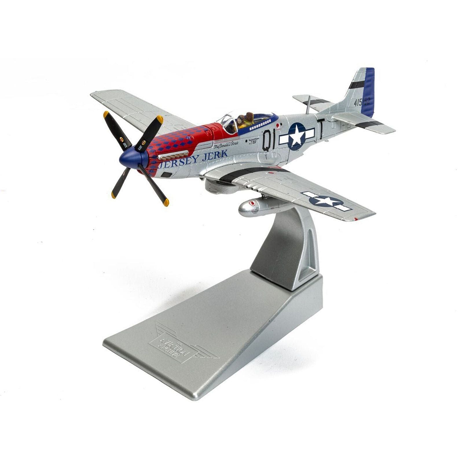 North American P - 51D Mustang Aircraft "Jersey Jerk 361st Fighter Squadron Martlesham Heath" United States Army Air Forces "The Aviation Archive" Series 1/72 Diecast Model by Corgi - Corgi - ModelCars.com