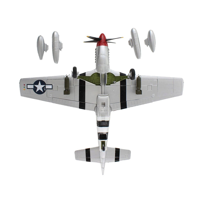 North American P - 51D Mustang Fighter Aircraft "335th Fighter Squadron 4th Fighter Group Captain Ted Lines" United States Army Air Force "Air Power Series" 1/48 Diecast Model by Hobby Master - Hobby Master - ModelCars.com