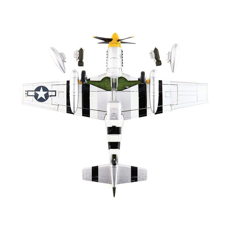 North American P - 51D Mustang Fighter Aircraft "413926 375th Fighter Squadron 8th Air Force" (1944) United States Army Air Forces "Air Power Series" 1/48 Diecast Model by Hobby Master - Hobby Master - ModelCars.com