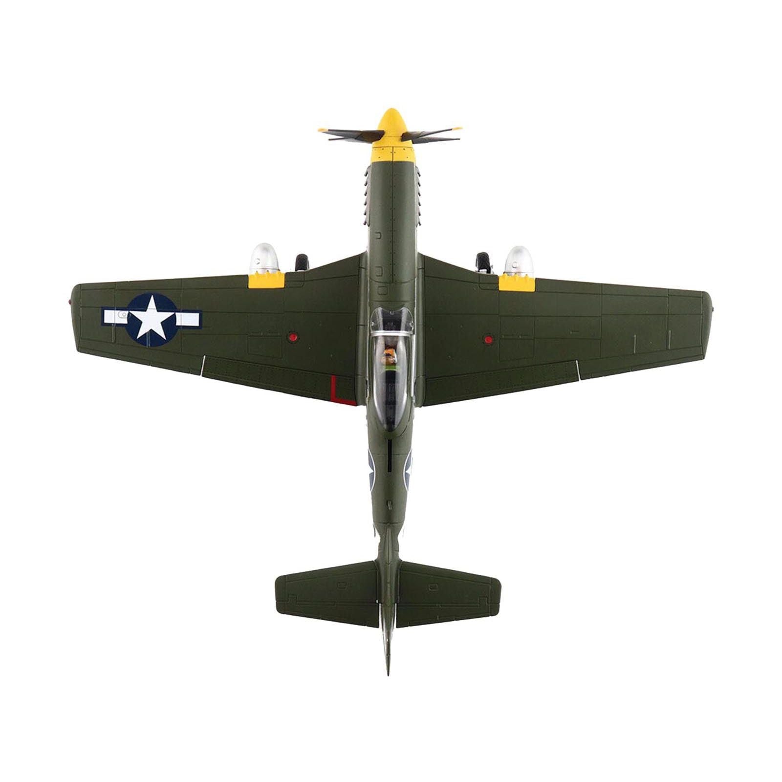 North American P - 51D Mustang Fighter Aircraft "413926 375th Fighter Squadron 8th Air Force" (1944) United States Army Air Forces "Air Power Series" 1/48 Diecast Model by Hobby Master - Hobby Master - ModelCars.com
