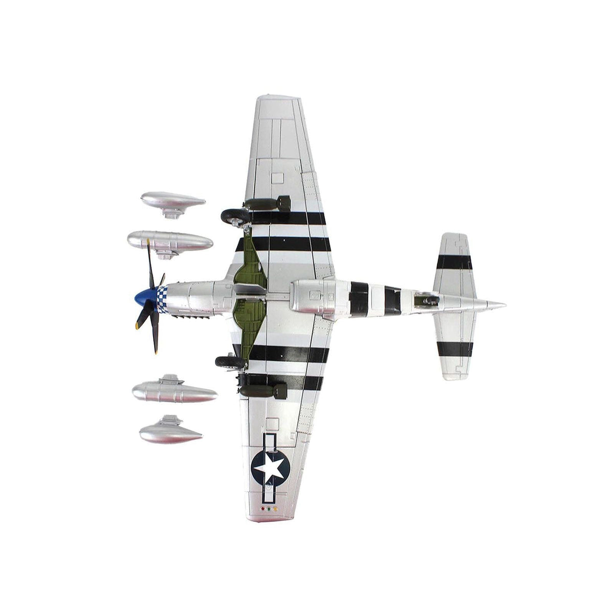 North American P-51D Mustang Fighter Aircraft "463702 Grim Reaper 355th Fighter Squadron 9th U.S. Army Air Force" (1945) United States Army Air Forces "Air Power Series" 1/48 Diecast Model by Hobby Master-Hobby Master-ModelCars.com