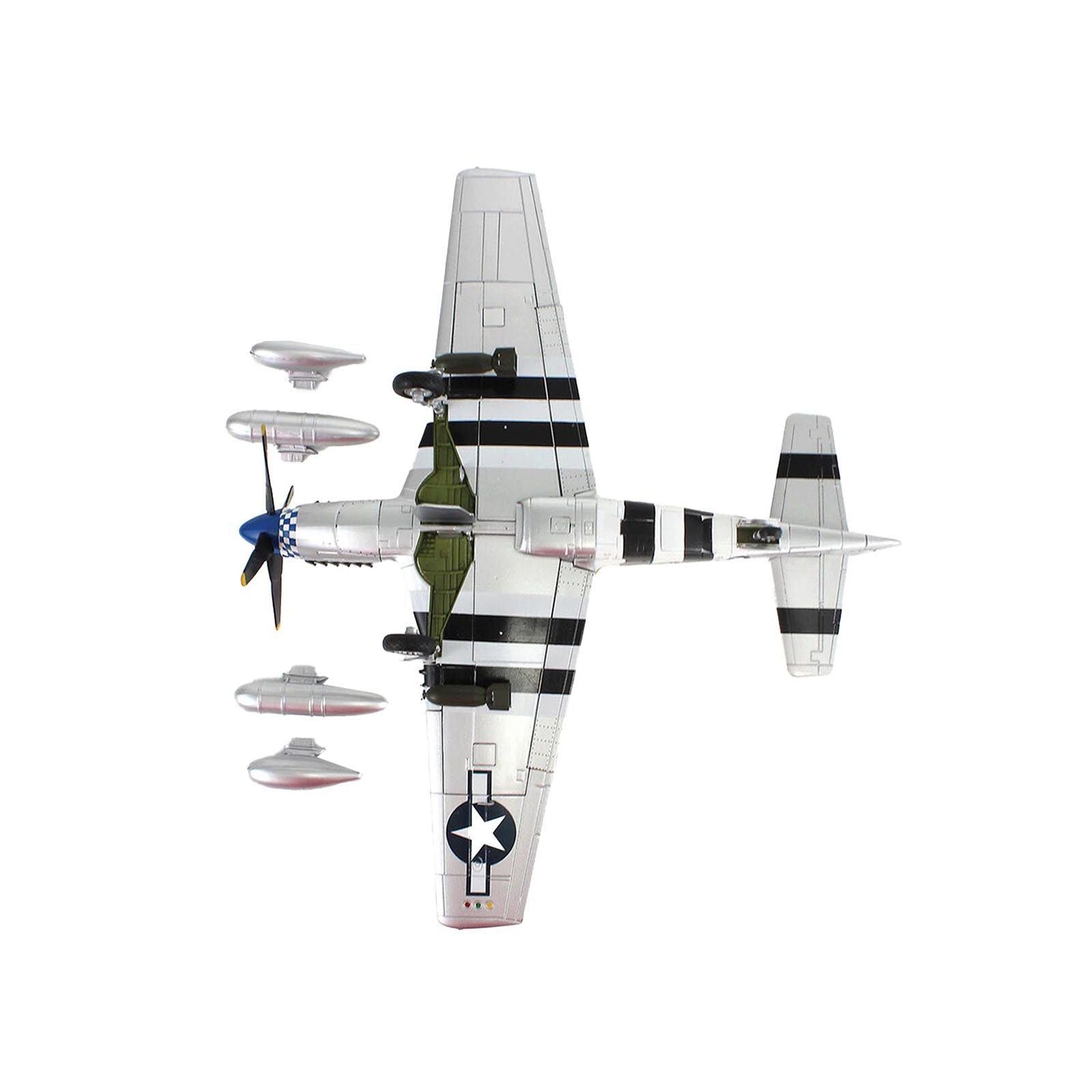 North American P - 51D Mustang Fighter Aircraft "463702 Grim Reaper 355th Fighter Squadron 9th U.S. Army Air Force" (1945) United States Army Air Forces "Air Power Series" 1/48 Diecast Model by Hobby Master - Hobby Master - ModelCars.com