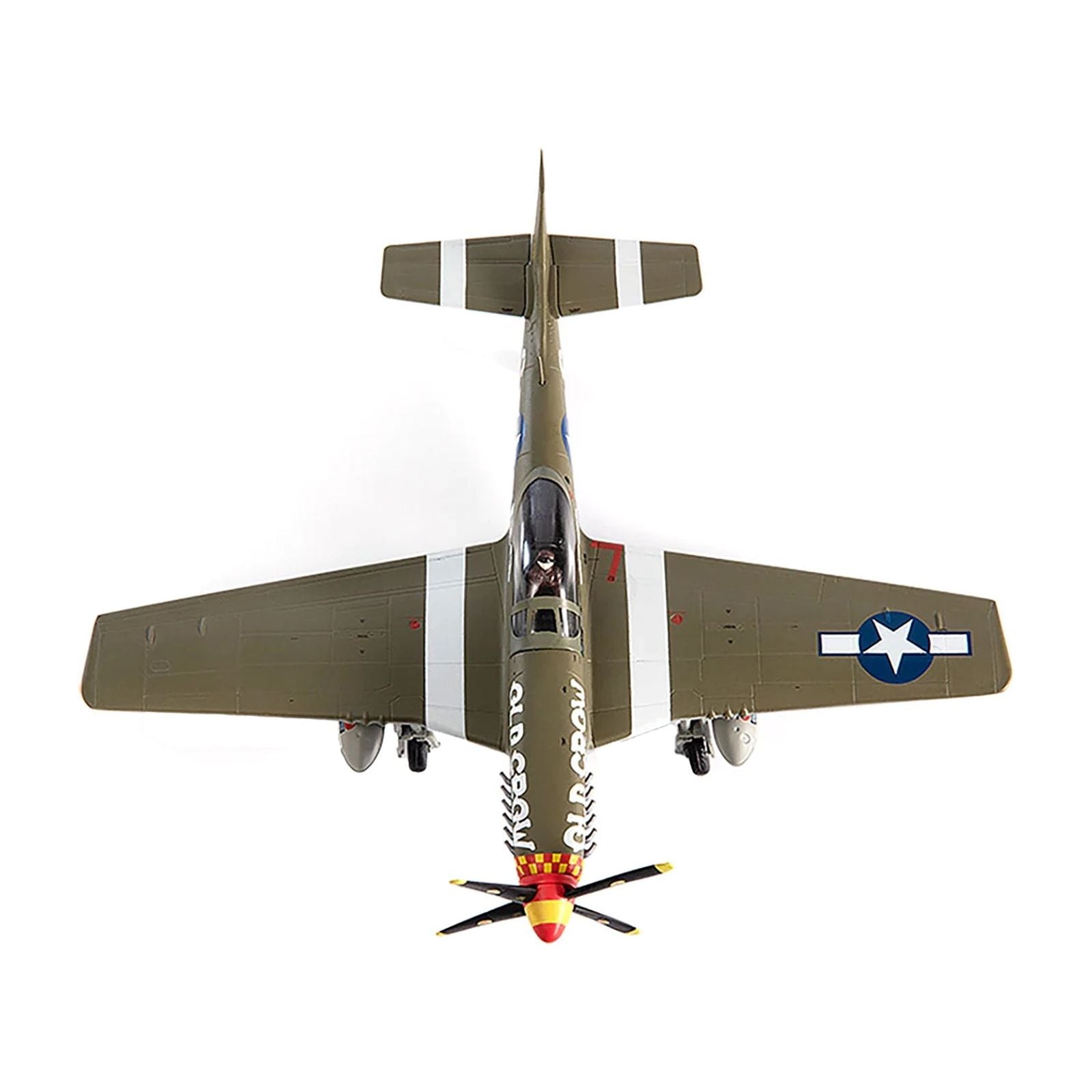 North American P - 51D Mustang Fighter Aircraft "Captain Clarence E. Anderson 363rd FS 357th FG Old Crow" (1944) United States Air Force 1/72 Diecast Model by JC Wings - JC Wings - ModelCars.com