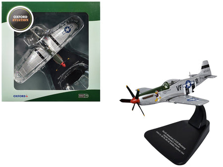 North American P-51D Mustang Fighter Aircraft "Captain Donald Emerson 336th Fighter Squadron 4th Fighter Group 8th AF Debden England" (1944) United States Army Air Forces "Oxford Aviation" Series 1/72 Diecast Model Airplane by Oxford Diecast-Oxford Diecast-ModelCars.com