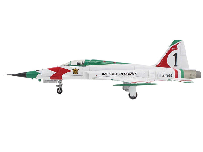 Northrop F-5E Tiger II Aircraft "#1 3-7099 IIAF Golden Crown" Imperial Iranian Air Force "Air Power Series" 1/72 Diecast Model by Hobby Master-Hobby Master-ModelCars.com