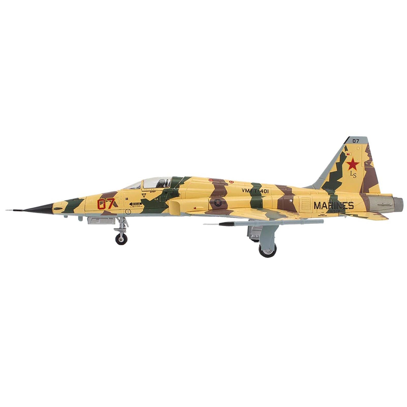 Northrop F - 5N Tiger II Aircraft "VMFT - 401 Snipers MCAS Yuma AZ" United States Marine Corps "Air Power Series" 1/72 Diecast Model by Hobby Master - Hobby Master - ModelCars.com