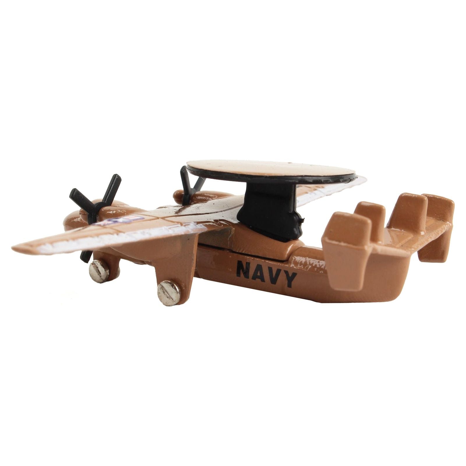 Northrop Grumman E - 2C Hawkeye Aircraft Tan "United States Navy" with Runway Section Diecast Model Airplane by Runway24 - Runway24 - ModelCars.com