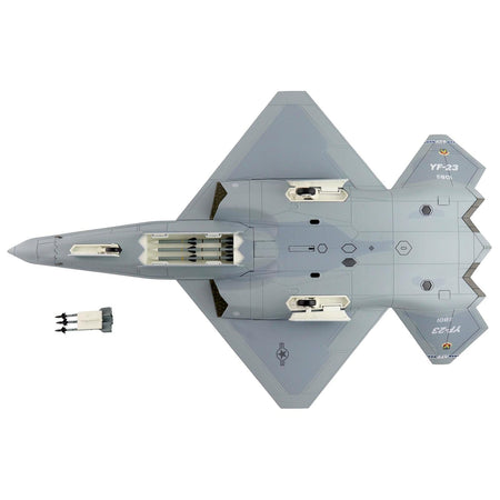 Northrop YF-23 Black Widow II Stealth Fighter Aircraft "#87-0801 PAV-2" (1990) United States Air Force "Air Power Series" 1/72 Diecast Model by Hobby Master-Hobby Master-ModelCars.com