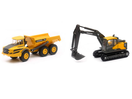 "Volvo Construction Vehicles" Set of 3 pieces Diecast Models by New Ray - view 3