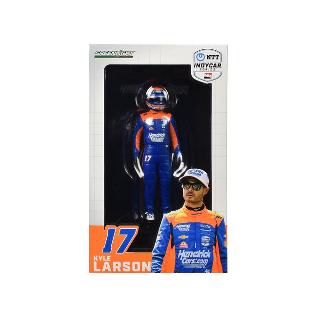 "NTT IndyCar Series" 17 Kyle Larson Driver Figure "Hendrickcars.com - Arrow McLaren" for 1/18 Scale Models by Greenlight - Greenlight - ModelCars.com