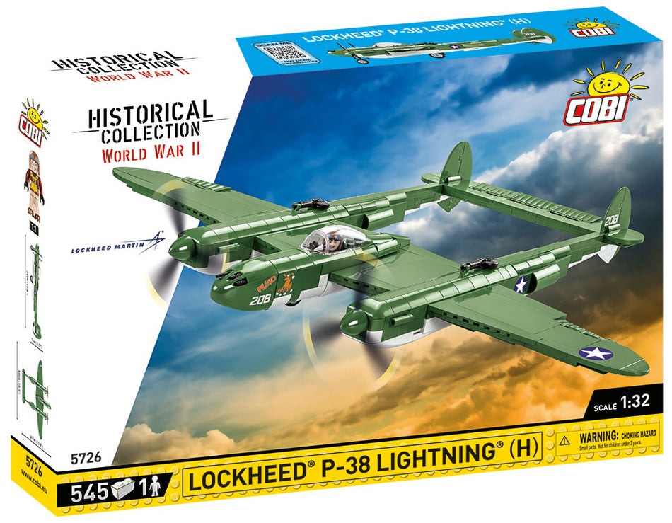 Cobi 545 pcs HC WWII LockHeed P-38Lightning H