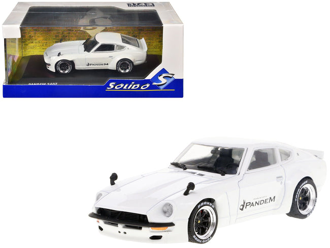 Open Box Datsun Pandem 240Z White 1/43 Diecast Model Car by Solido - Youtube-Solido-ModelCars.com