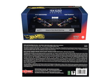 "Oracle Red Bull Racing" Formula One F1 World Championship (2025) 2 Piece Set Diecast Model Cars by Hot Wheels-Hotwheels-ModelCars.com