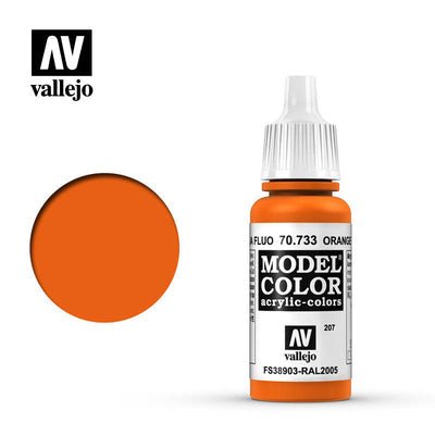 ORANGE FLUORESCENT 17ML - Vallejo - ModelCars.com