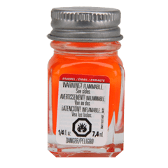 ORANGE FLUORESCENT ENAMEL - Testors - ModelCars.com